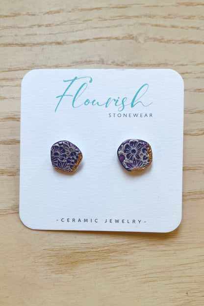 Circle Imprint Studs