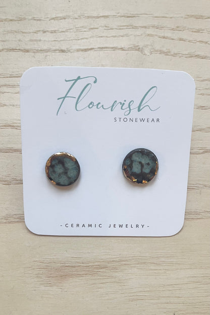 Circle Imprint Studs