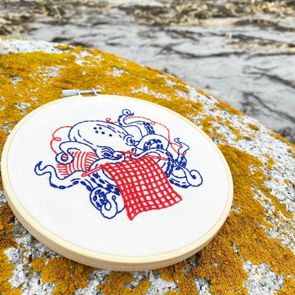 Octopus Complete Embroidery Kit