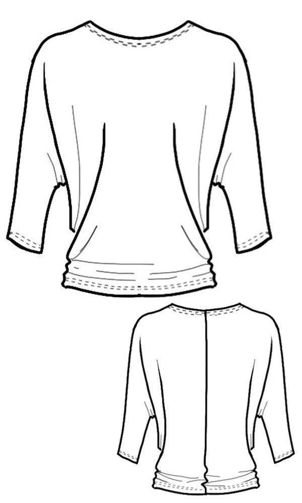 Jo Slouch Tee by Mandala, designer sketch