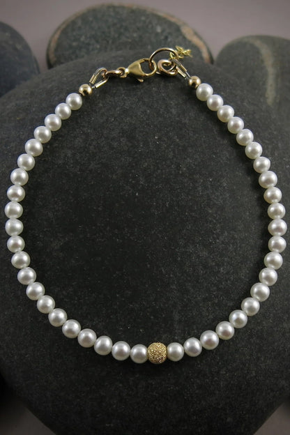 Adjustable Gemstone Bead Bracelets • 14K Gold Fill