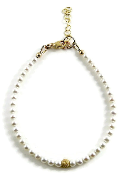 Adjustable Gemstone Bead Bracelets • 14K Gold Fill