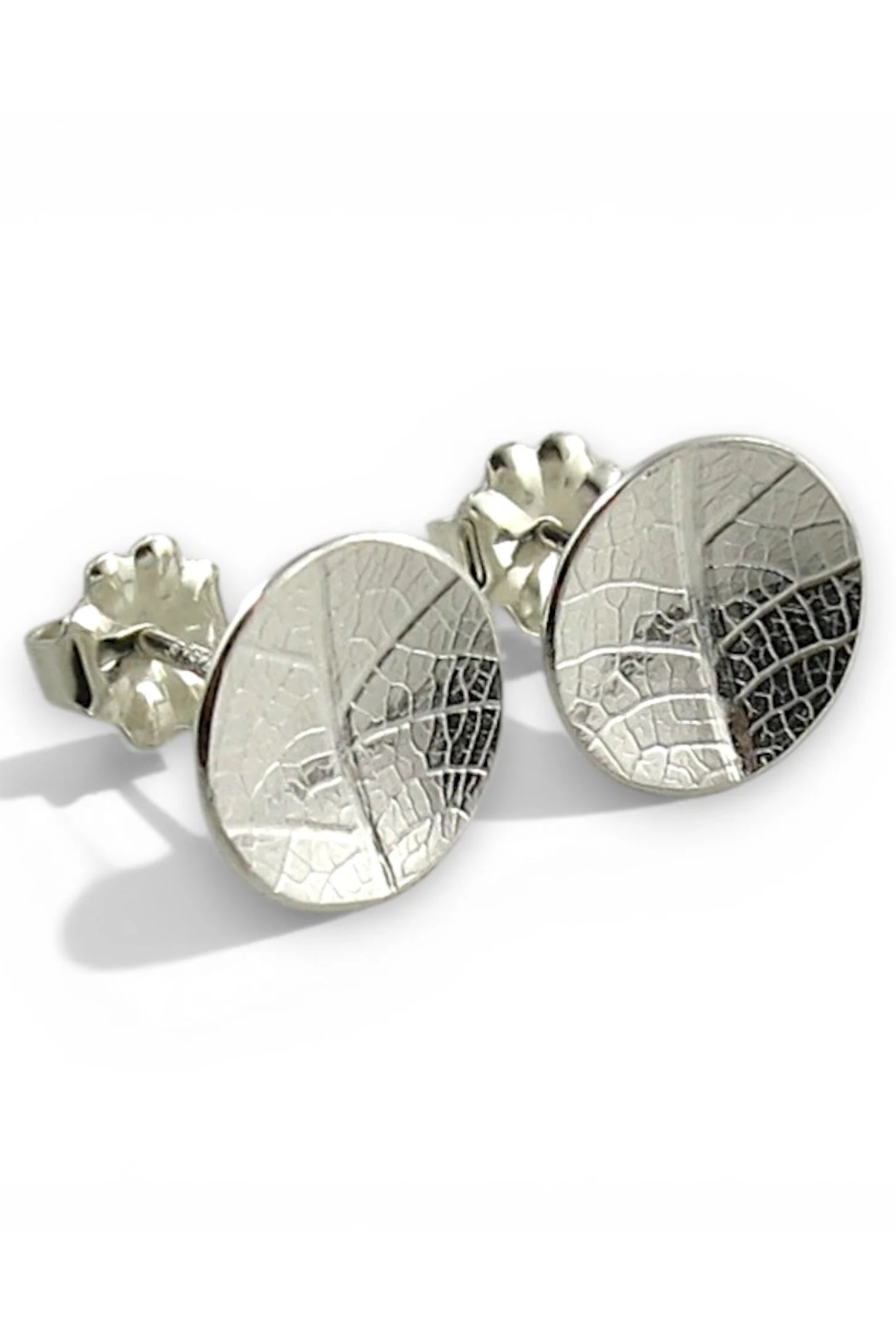 Leaf Imprint Disc Studs