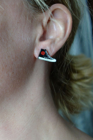 Lili0332 Converse Stud Earrings