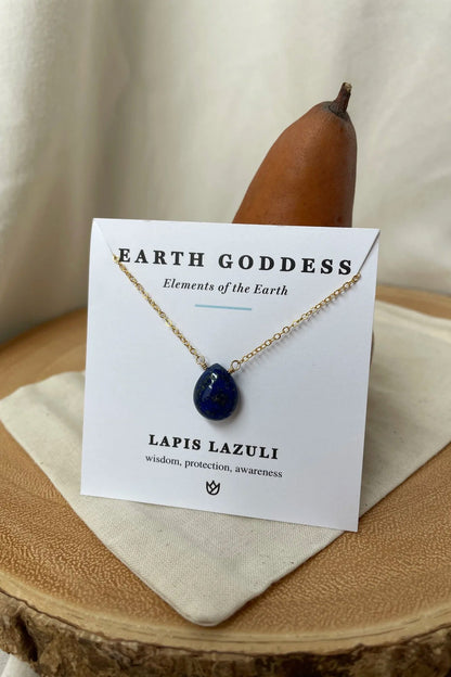 Rhea Single Stone Necklace 14K Gold Fill