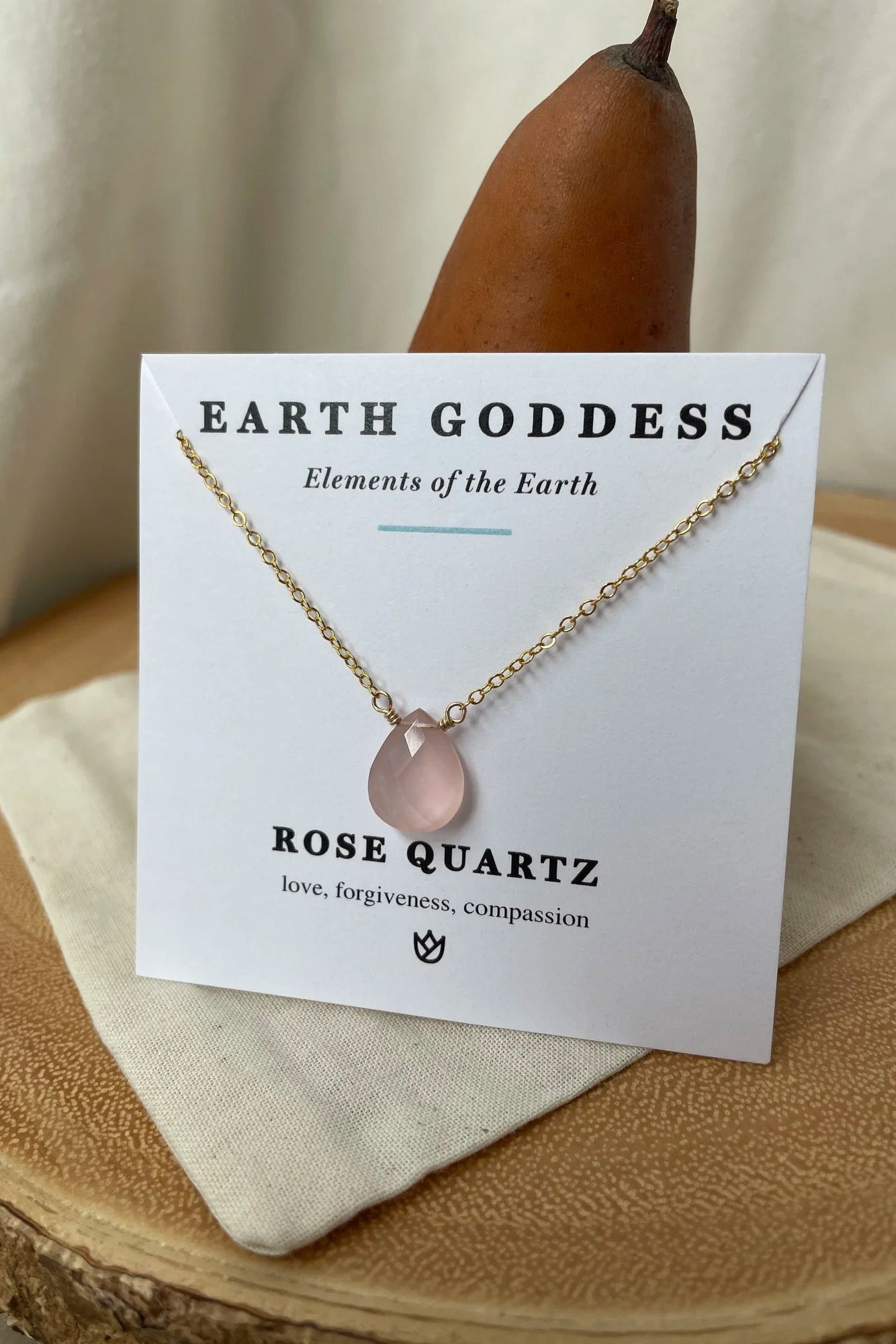 Rhea Single Stone Necklace 14K Gold Fill