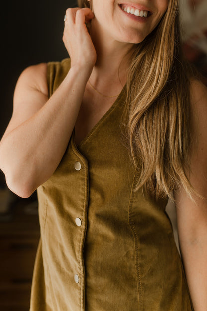 Tailored Corduroy Dress