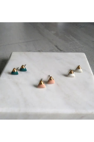 Ceramic Triangle Studs