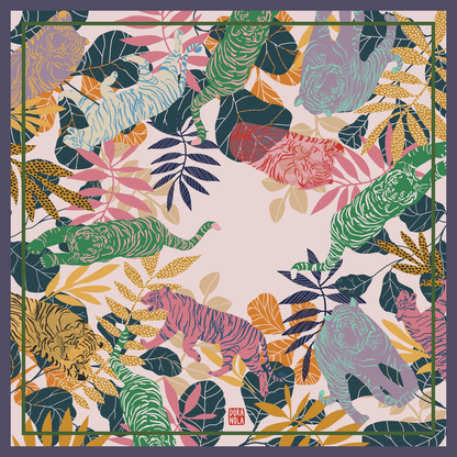 Tigress Silk Scarf 90