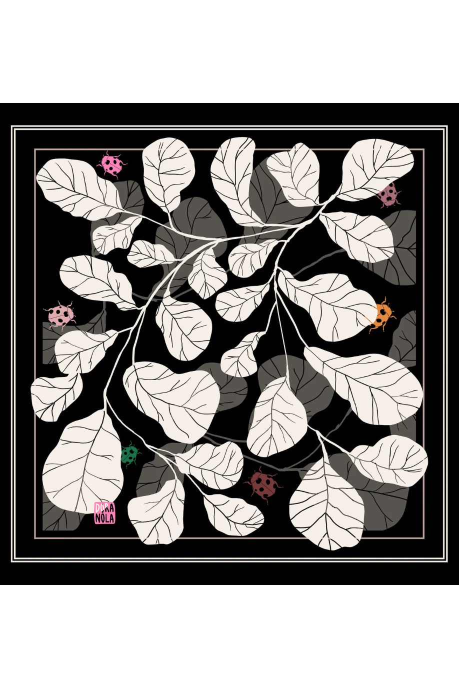 Black Fig Silk Neckerchief