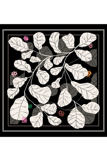 Black Fig Silk Neckerchief