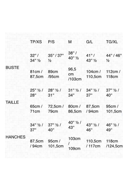 Slak Size Chart