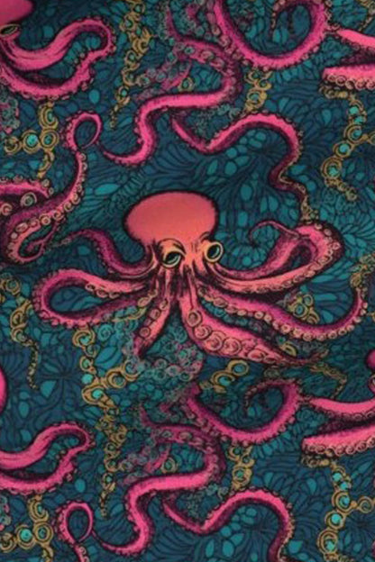 Mandala Deep Sea Tee, Octopus pattern swatch 