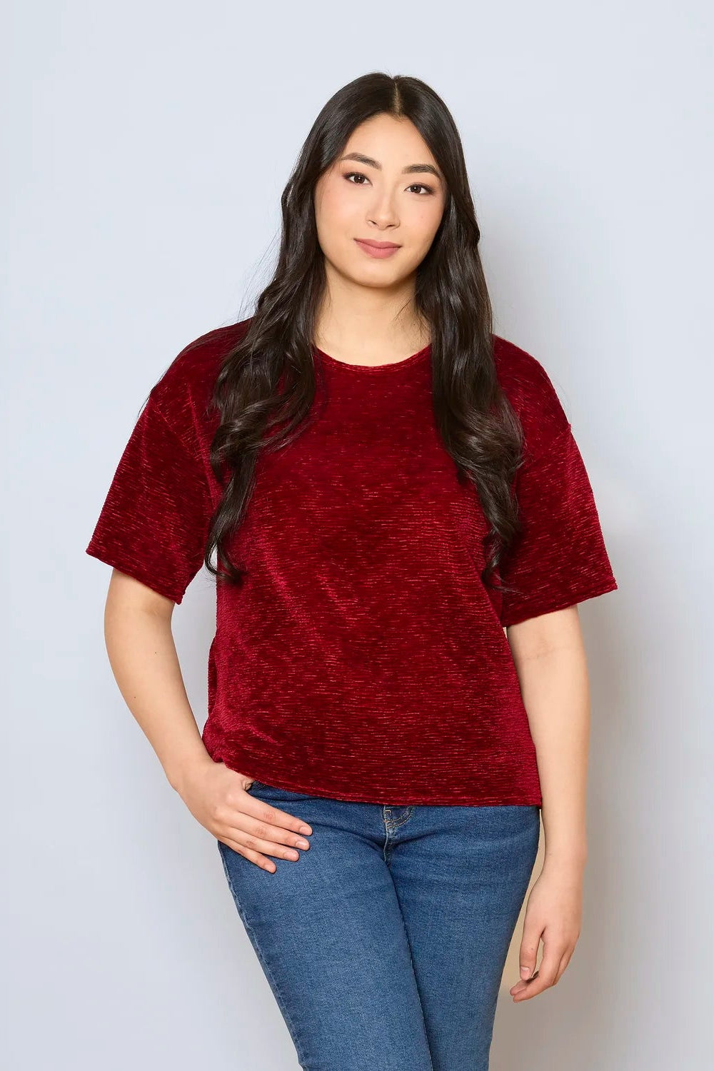 Whitney Velvet Top