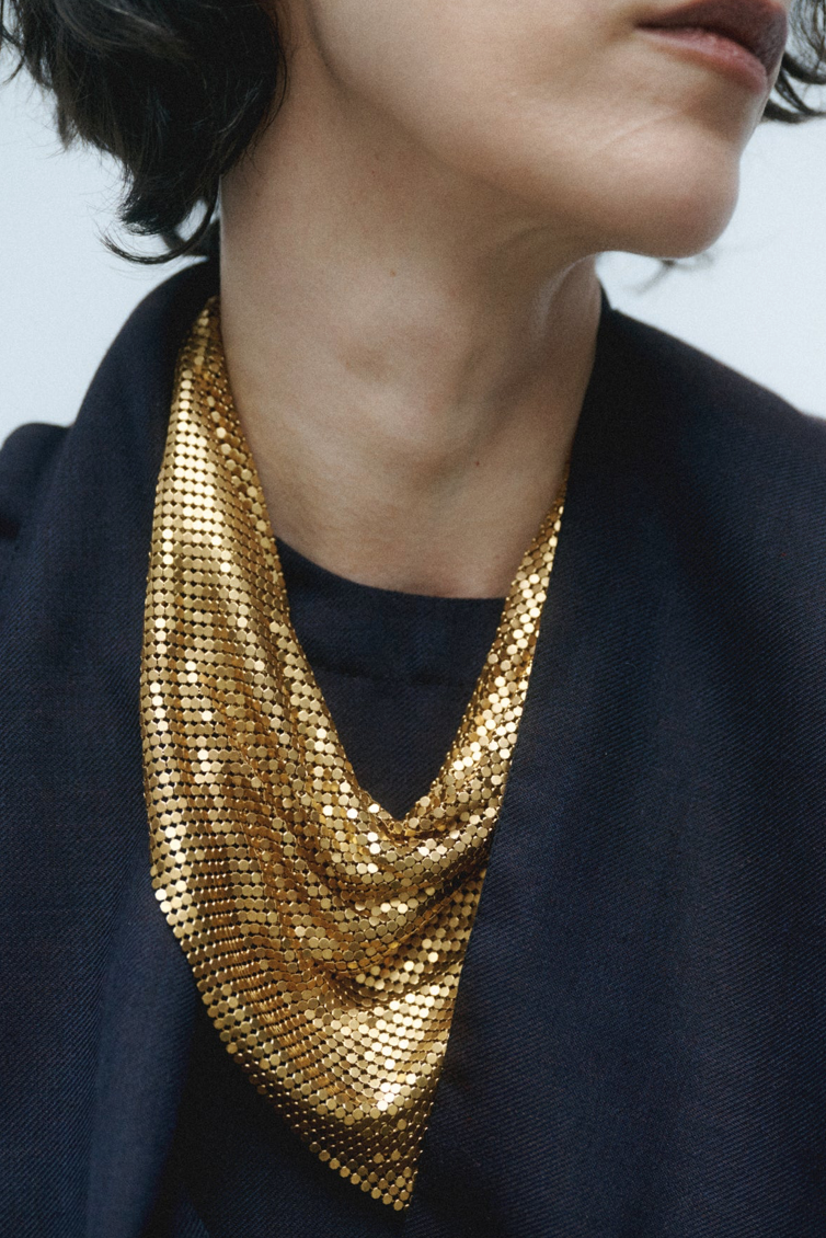 Chain Mail Bandana Scarf Necklace | PVD Waterproof 