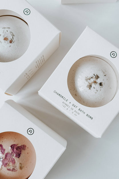 Chamomile + Oat Bath Bomb