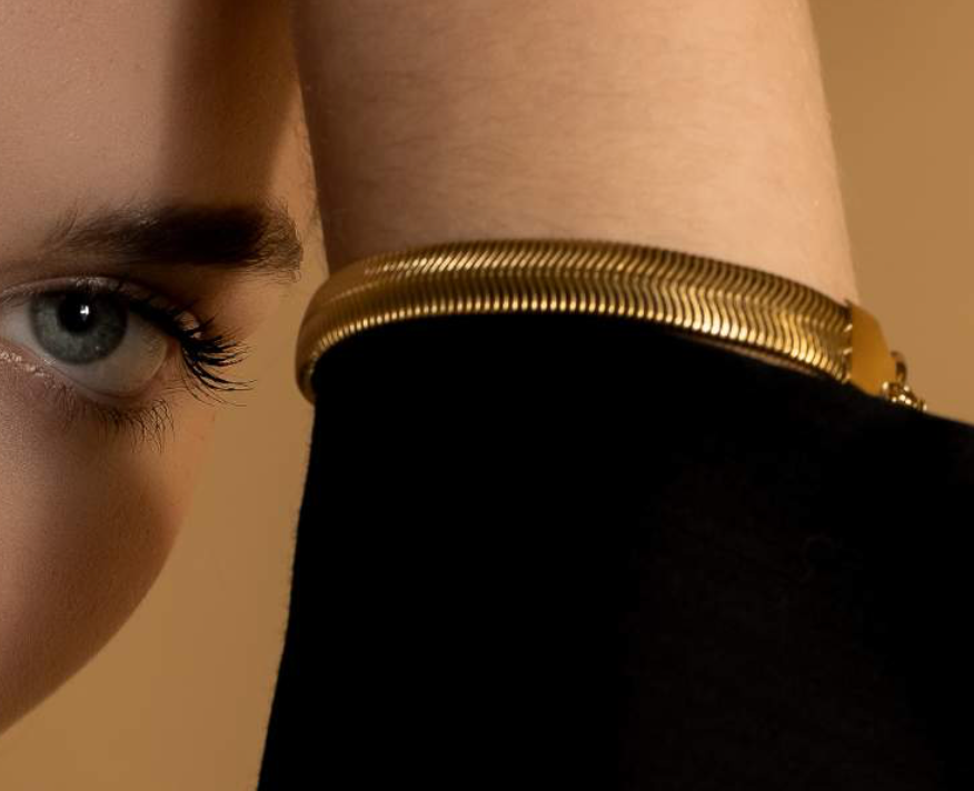 Snake Herringbone Steel Chain bracelet- Waterproof
