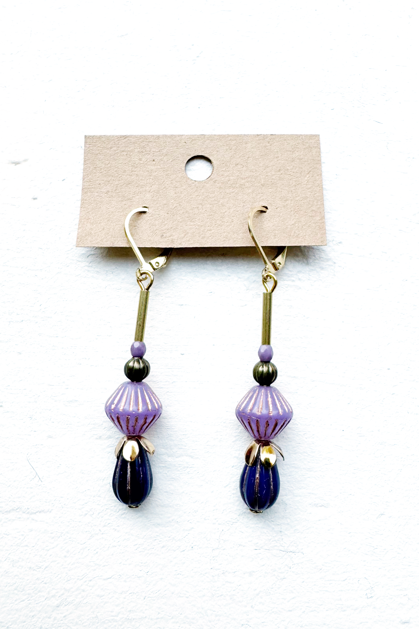 Beaded Czech Glass Earrings
