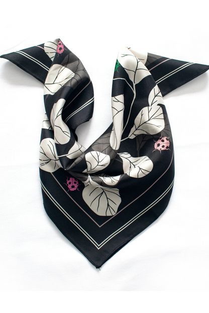 Black Fig Silk Neckerchief
