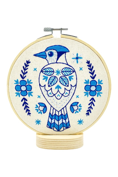Blue Jay Complete Embroidery Kit