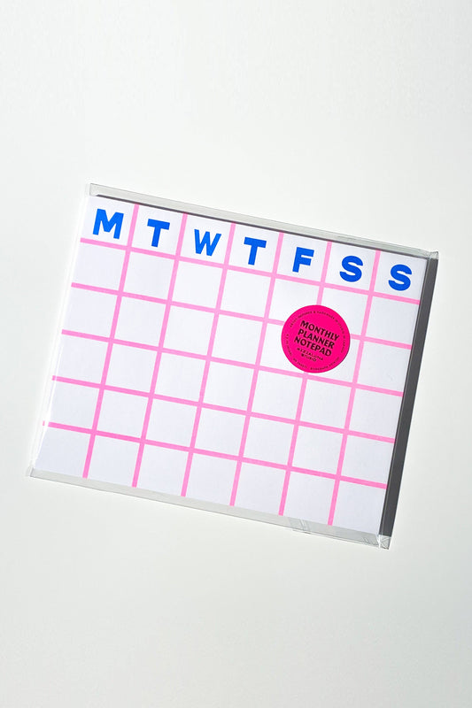 Monthly Notepad • Pink