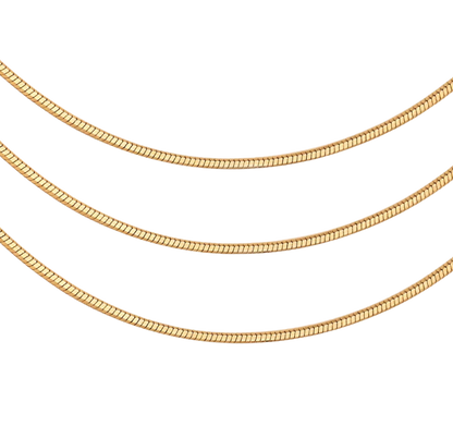 Trippy- 3 layered Necklace Stack- Waterproof- 18K Gold PVD