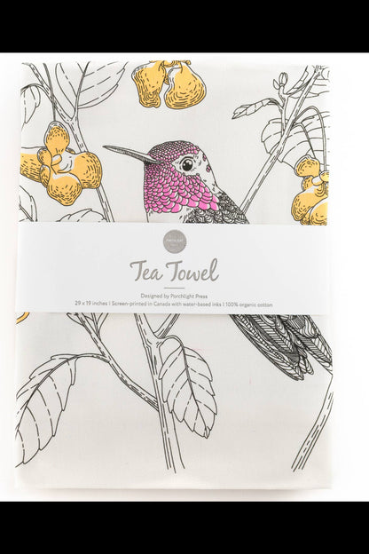 Anna's Hummingbird Tea Towel - West Coast Birds