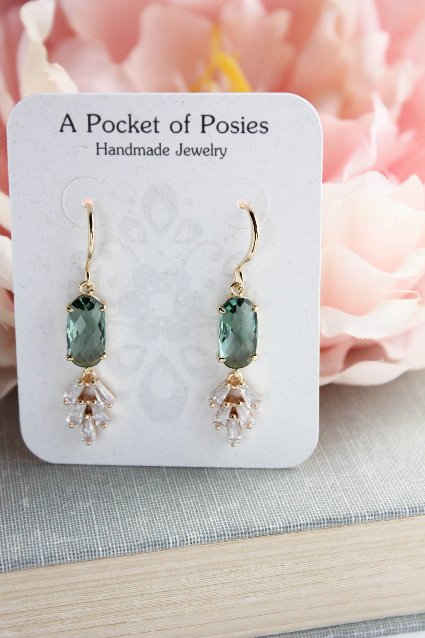Art Deco Sparkling Leaf Earrings (4 colors)