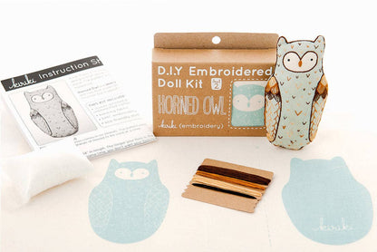 Horned Owl - Embroidery Kit