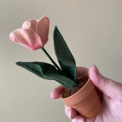 Handmade Felt Tulip