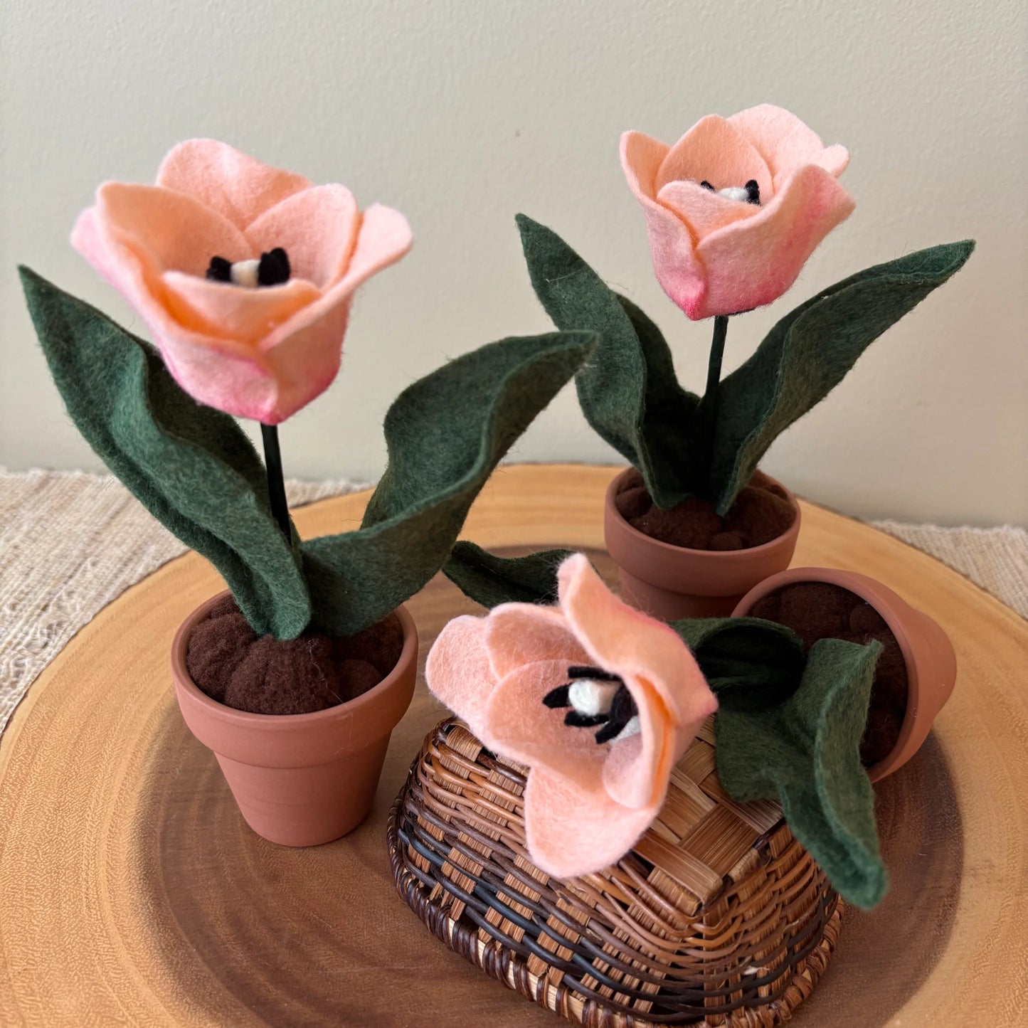Handmade Felt Tulip