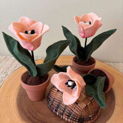Handmade Felt Tulip