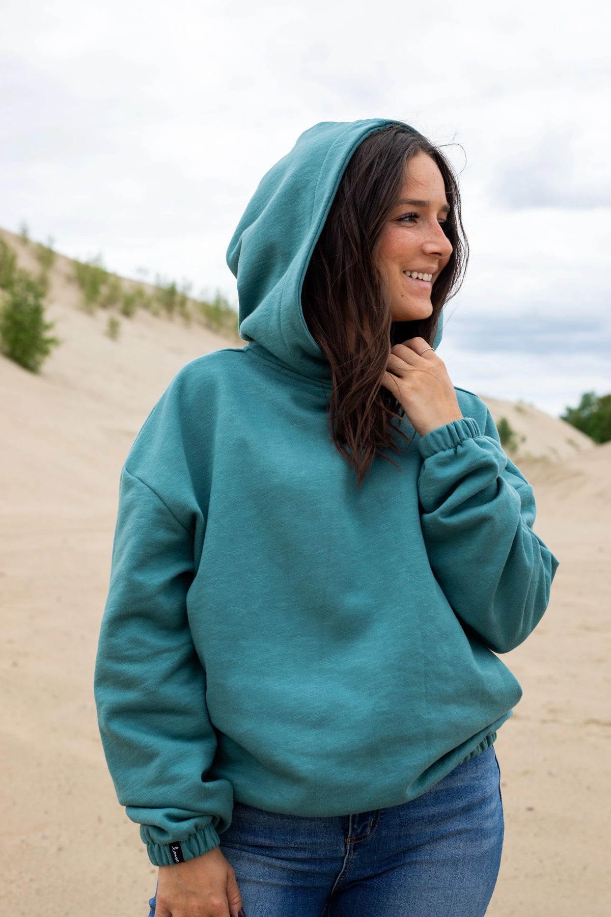 Modal Fleece Elastic Hoodie