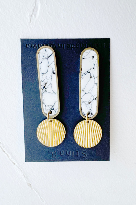 Maggie Dangle Studs Earrings