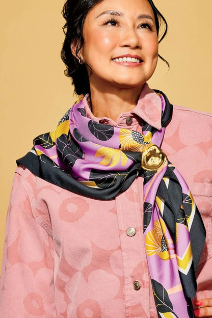 Rosie's Garden Silk Scarf 90