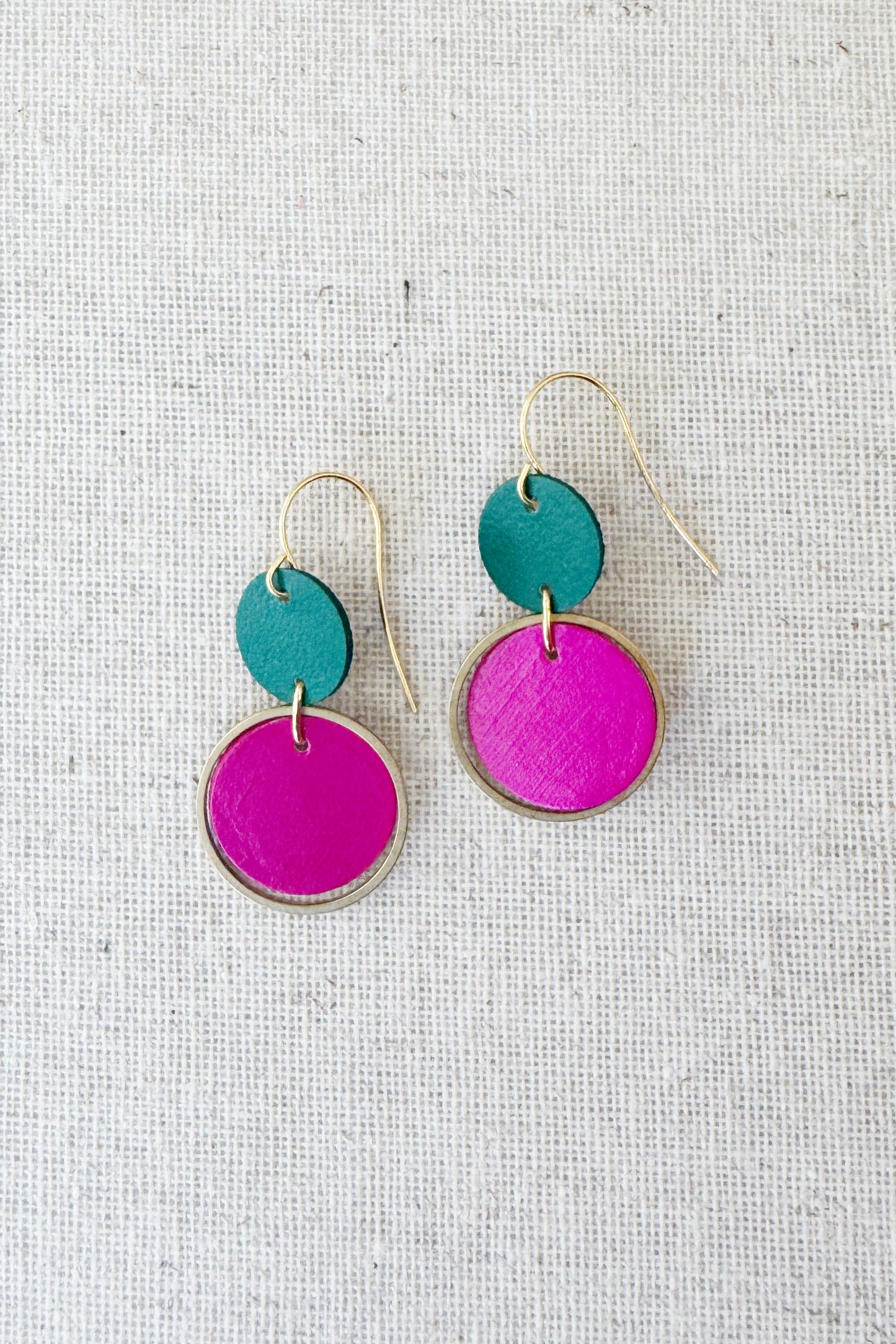 Two-Tone Orbit Earrings