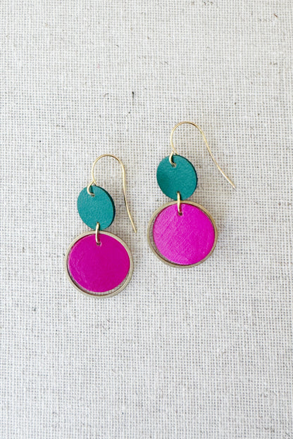 Two-Tone Orbit Earrings