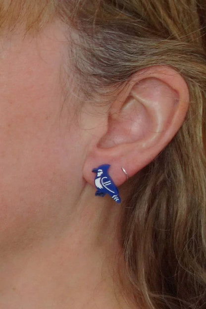 Lili1111 Blue Jay and Cardinal Earrings