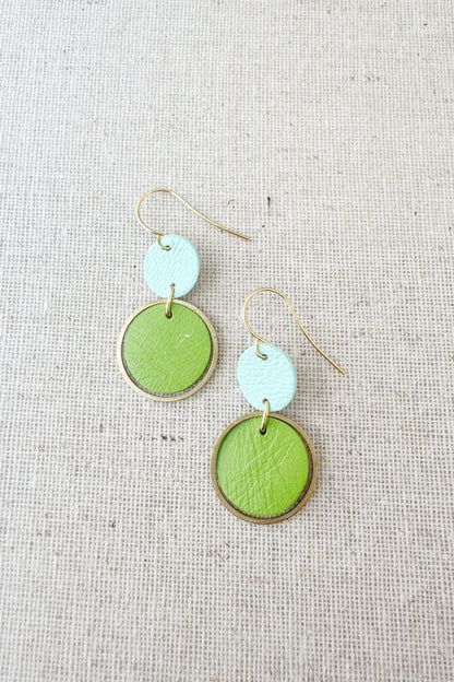 Two-Tone Orbit Earrings