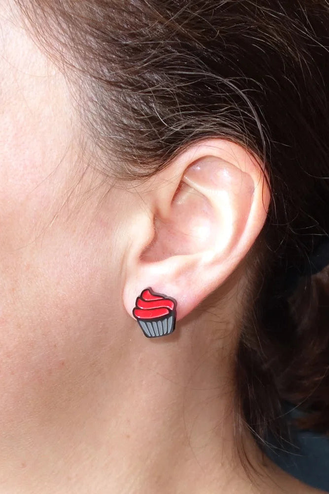 Lili0300 Cupcake Stud Earrings
