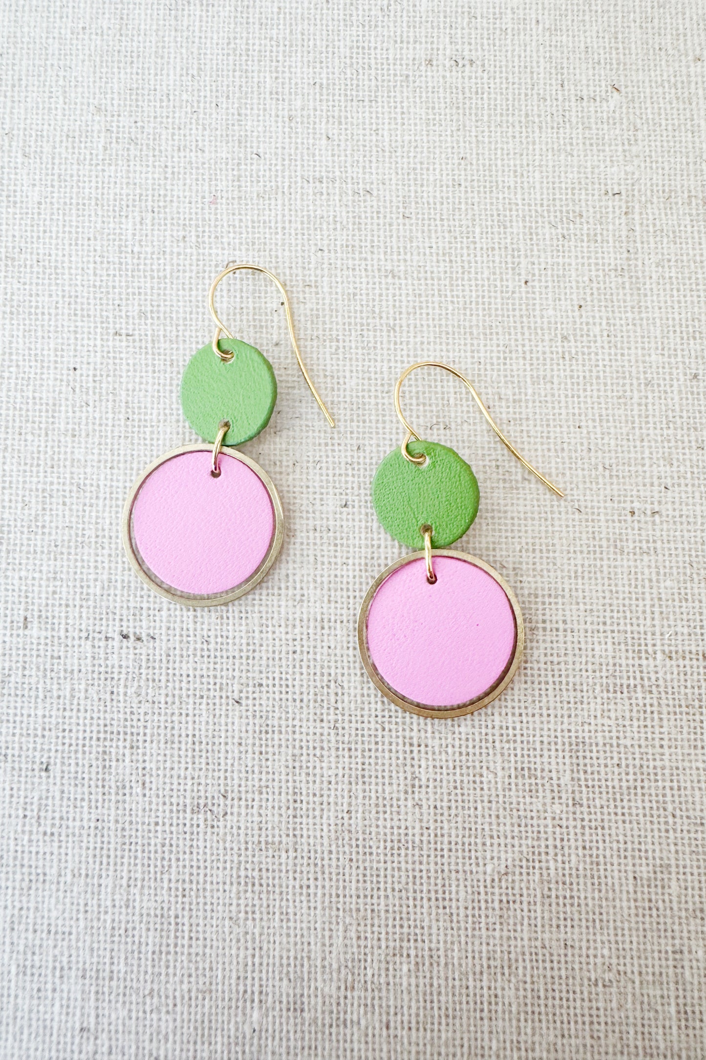 Two-Tone Orbit Earrings