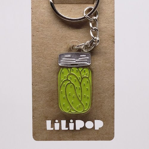 Lili0968  Pickle Jar Keychain