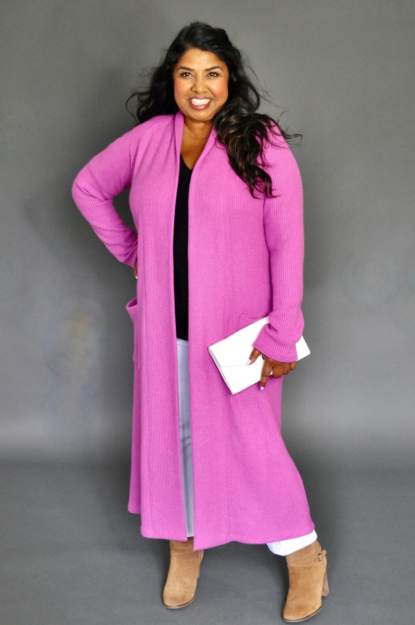 Pink Duster Cardigan