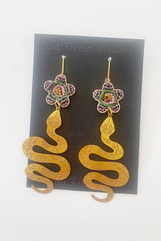 Blossom Serpent Dangle Earrings - Various options