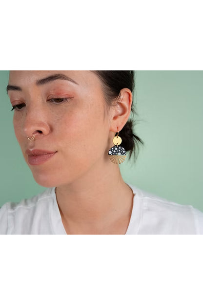 Radial Baby Burst Dangle Earrings