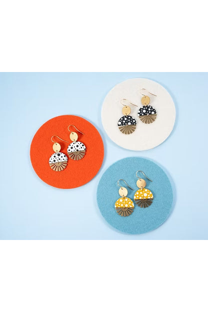 Radial Baby Burst Dangle Earrings