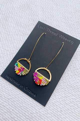 Sally - Abstract round earrings