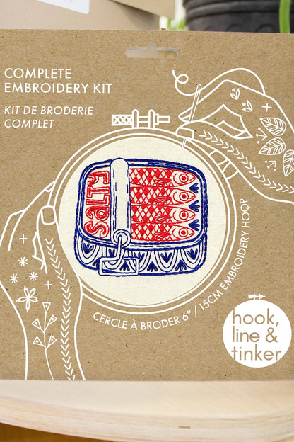 Sardines Complete Embroidery Kit