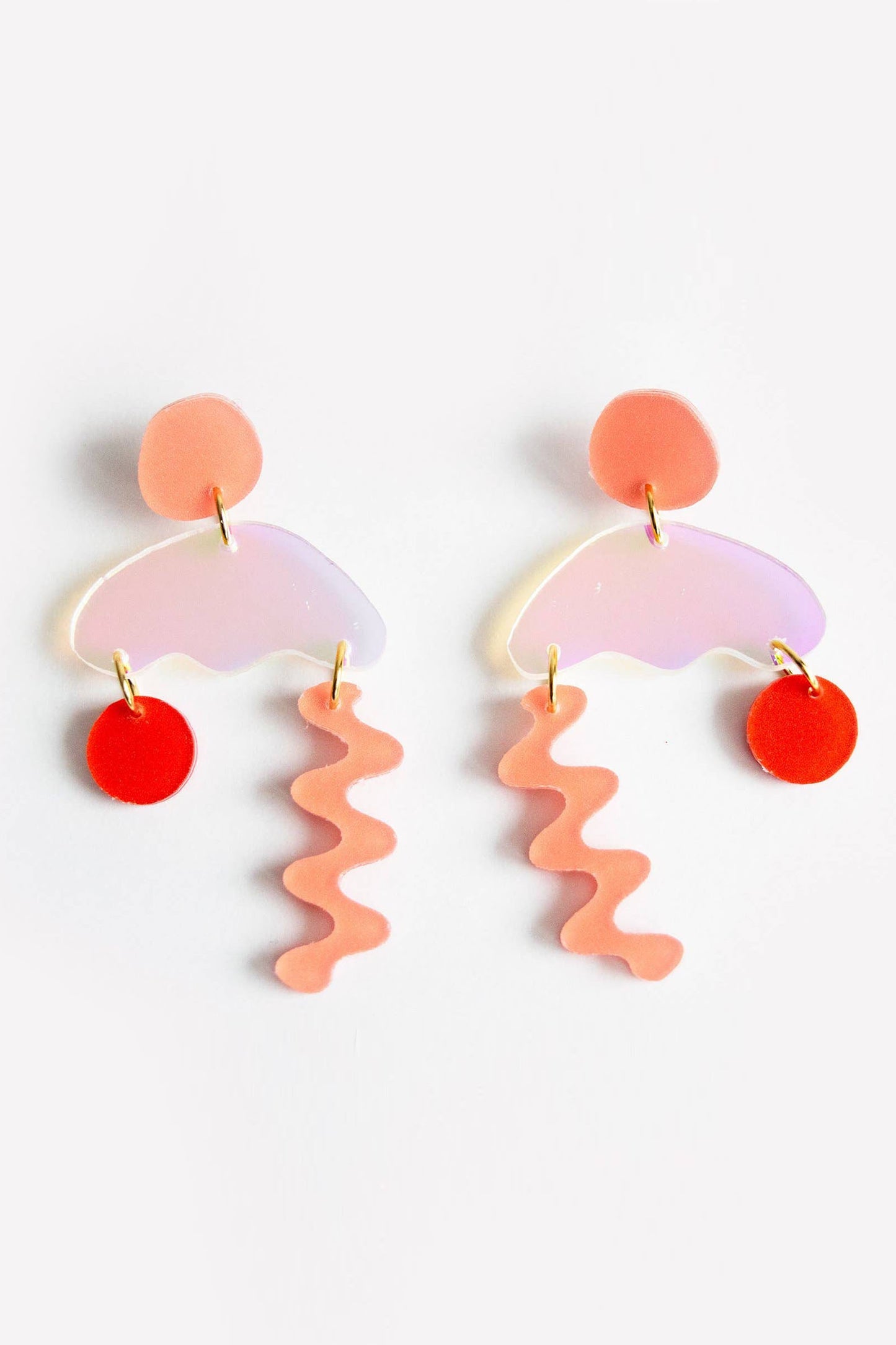Ecoresin Squiggle Storm Earrings