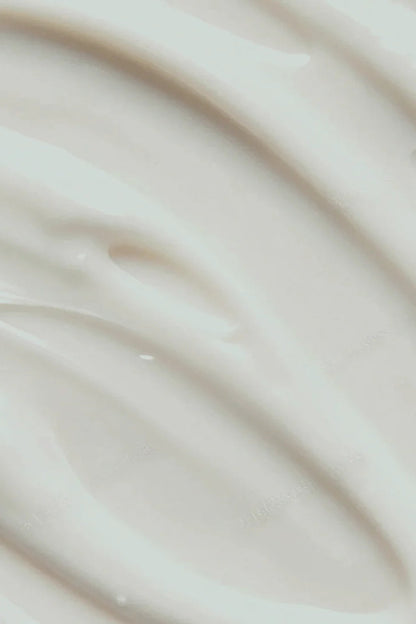 Close up detail of the texture of the 'Calming chamomile' face cream by Stay Wild Apothecary.
